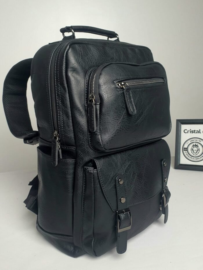 Un sac à dos classique au design fabuleux et extrêmement élégant, adapté aux amateurs de luxe.Cuir PU à Fermeture éclair Vintage - Image 16