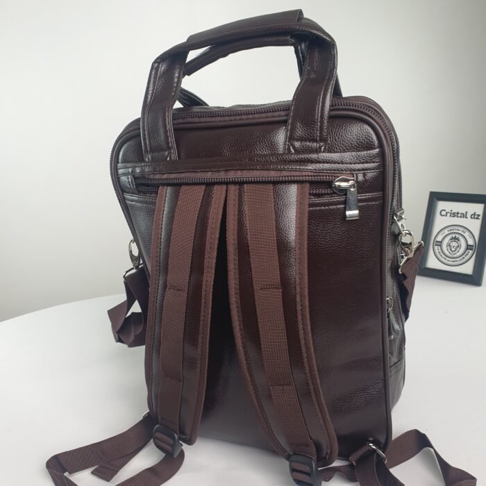 3en1 Sac à dos, sac à main, sac à bandoulière en cuir - Image 17