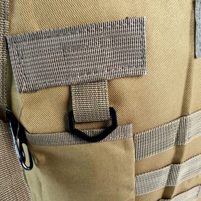 Lizbin  Sac à Dos de Randonnée De Camping 80L, Sac à Dos Tactique Militaire Molle Extra Large, Résistant à l'eau beige - Image 12
