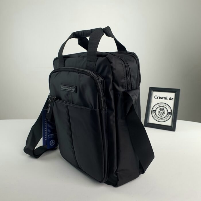 AOTIAN Sac à bandoulière  pour homme - Étanche - Noir - Pour le travail, les voyages, l'école, Noir - Image 9