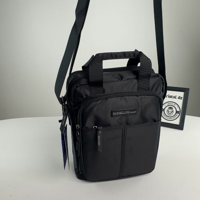 AOTIAN Sac à bandoulière  pour homme - Étanche - Noir - Pour le travail, les voyages, l'école, Noir - Image 8