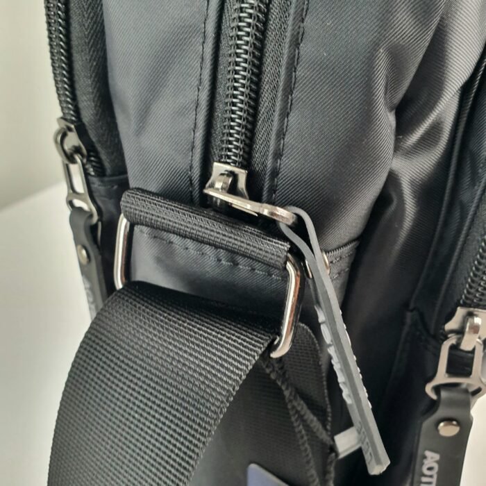 AOTIAN Sac à bandoulière  pour homme - Étanche - Noir - Pour le travail, les voyages, l'école, Noir - Image 13