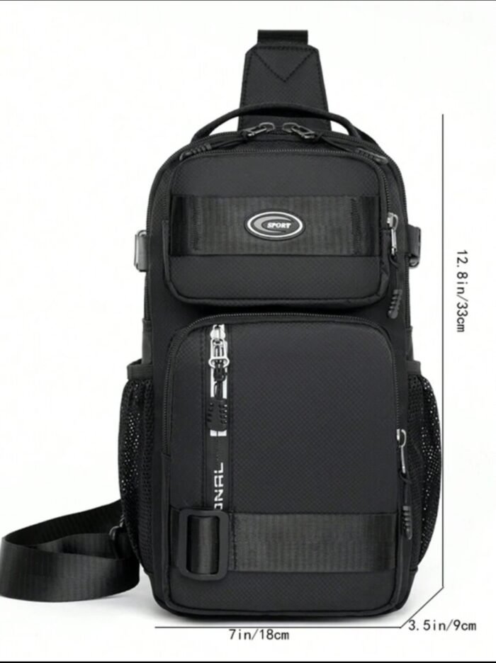 Sac à bandoulière PAZRSASX, sac messager, sac à dos imperméable pour homme - Noir - - Image 7