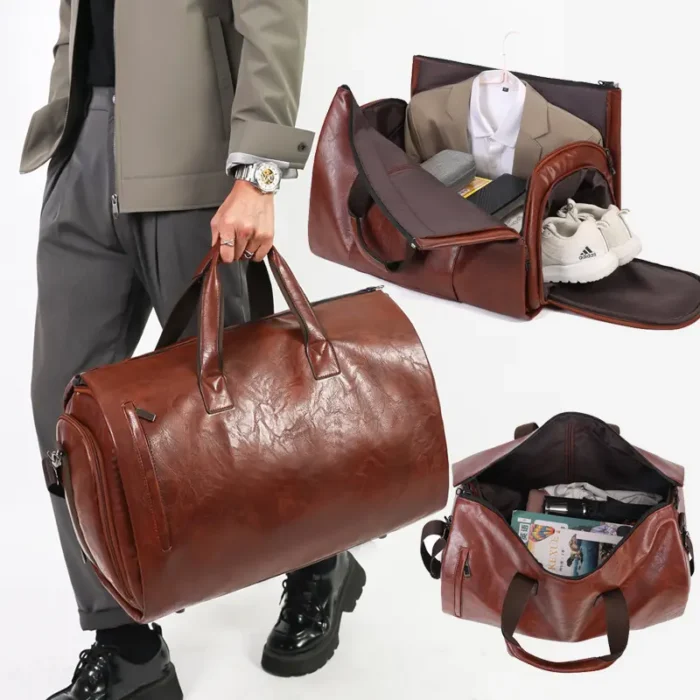 Sac de voyage convertible avec compartiment à chaussures, sac à vêtements étanche pour le voyage - Image 32