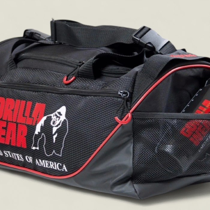 cabas GORILLA WEAR Jerome Gym Bag - Black/Red - Image 10