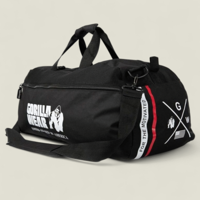 cabas et sac a dos GORILLA WEAR Norris Hybrid Gym Bag - Black - Image 6