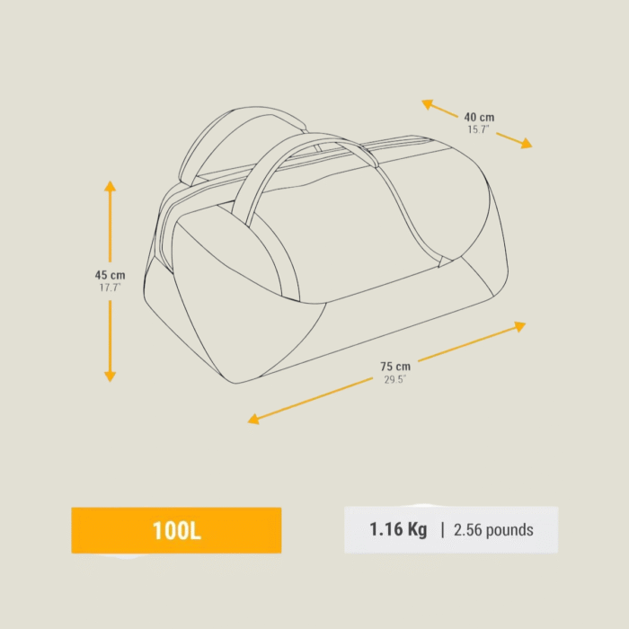 Sac de transport de trekking - 100L - DUFFEL 100 BASIC - Image 10