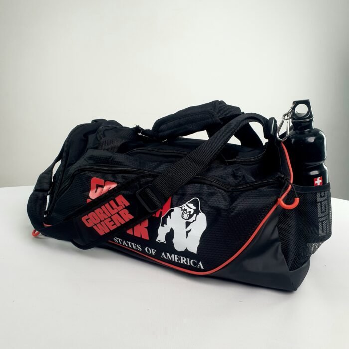 cabas GORILLA WEAR Jerome Gym Bag - Black/Red - Image 6