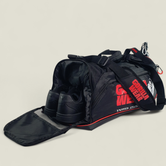 cabas GORILLA WEAR Jerome Gym Bag - Black/Red - Image 23