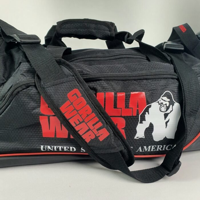 cabas GORILLA WEAR Jerome Gym Bag - Black/Red - Image 18
