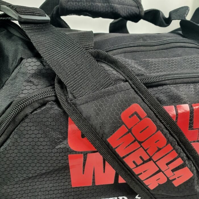 cabas GORILLA WEAR Jerome Gym Bag - Black/Red - Image 4