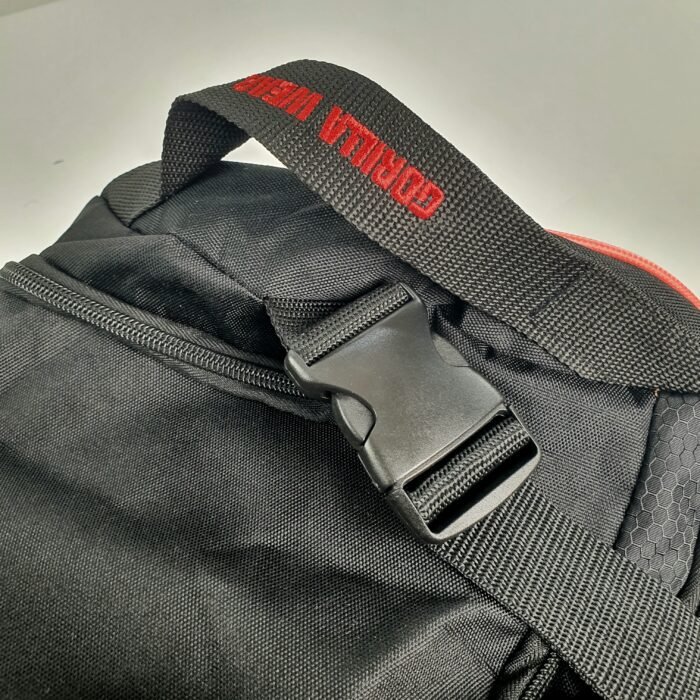 cabas GORILLA WEAR Jerome Gym Bag - Black/Red - Image 15