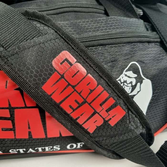 cabas GORILLA WEAR Jerome Gym Bag - Black/Red - Image 17