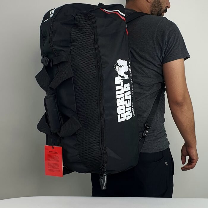 cabas et sac a dos GORILLA WEAR Norris Hybrid Gym Bag - Black - Image 21