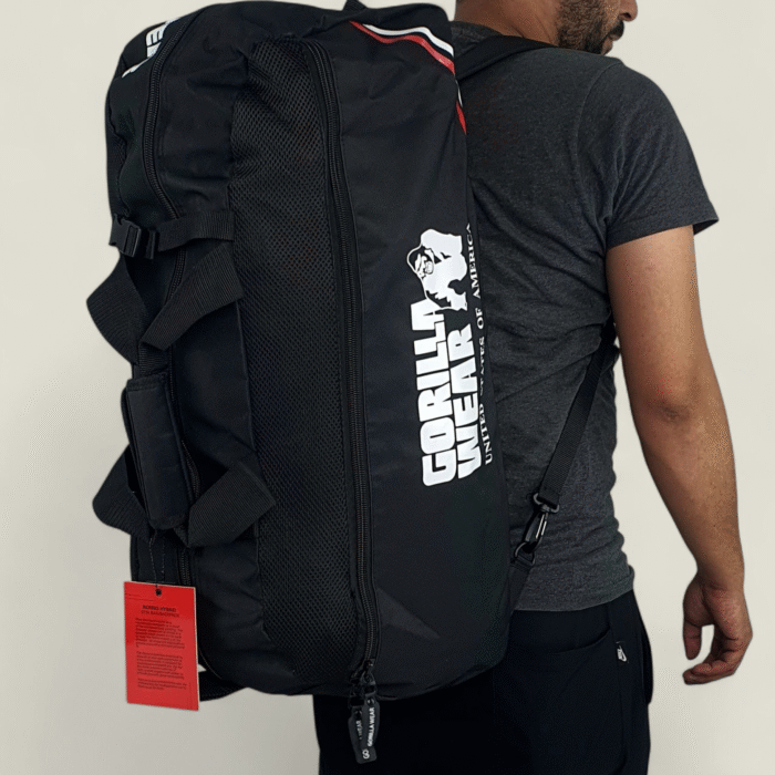 cabas et sac a dos GORILLA WEAR Norris Hybrid Gym Bag - Black - Image 7