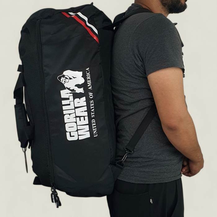 cabas et sac a dos GORILLA WEAR Norris Hybrid Gym Bag - Black - Image 8