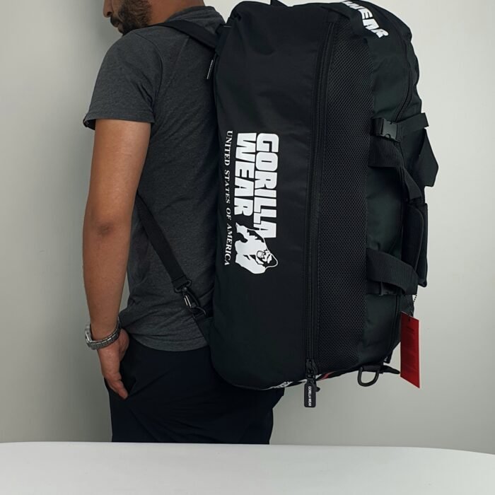 cabas et sac a dos GORILLA WEAR Norris Hybrid Gym Bag - Black - Image 19