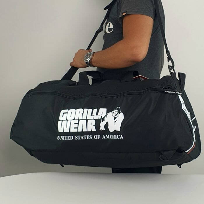 cabas et sac a dos GORILLA WEAR Norris Hybrid Gym Bag - Black - Image 9