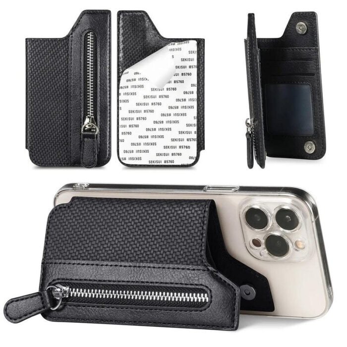 Porte-cartes et monnaie adhésif pour téléphone - Image 5