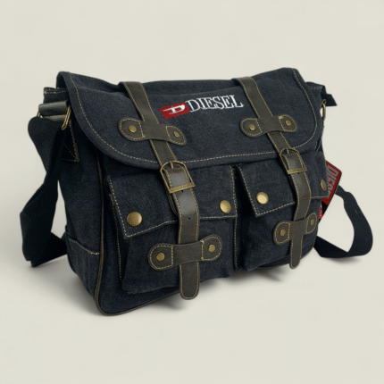 sac bandoulière DIESEL mexicain Jean et cuir