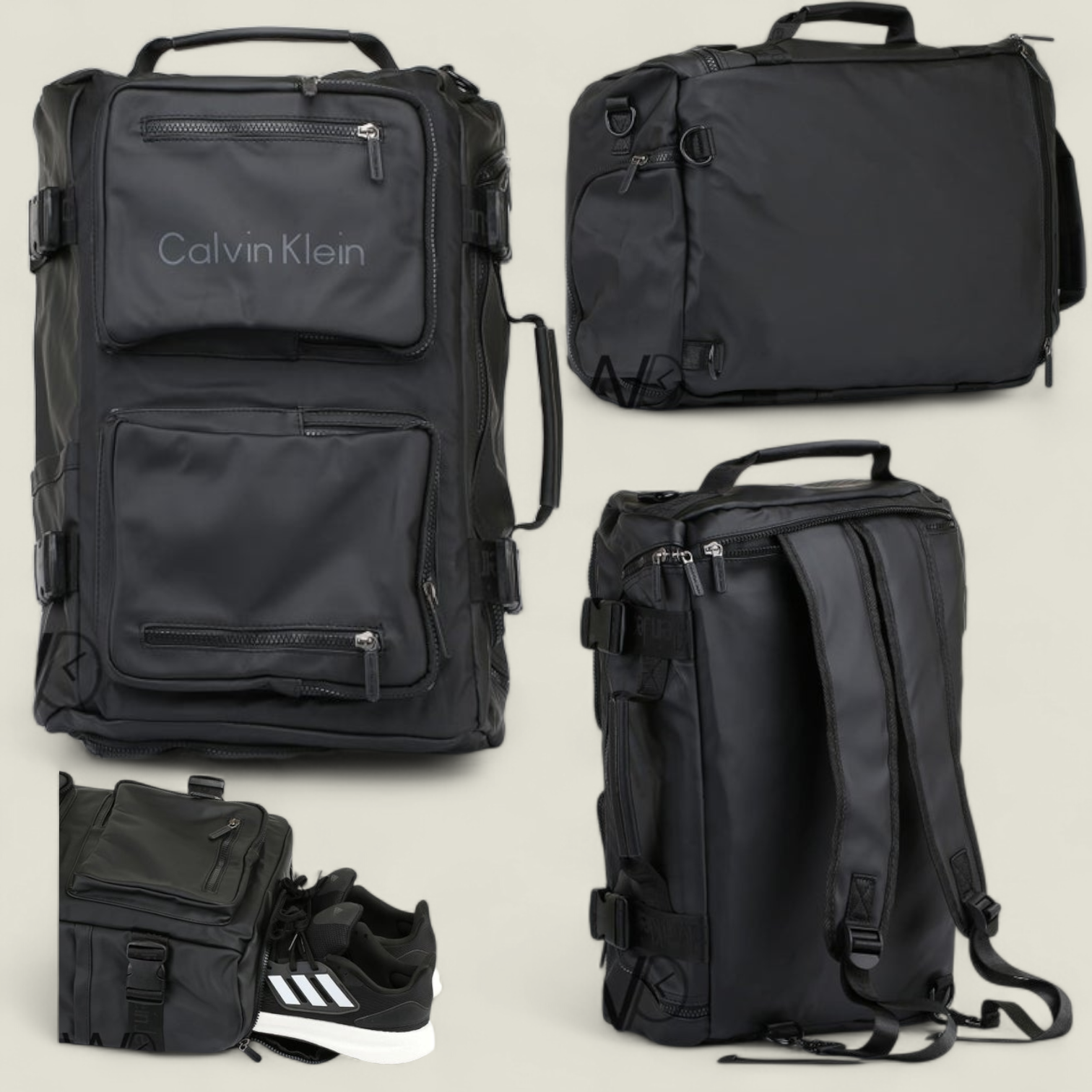 4fd61c86-20c5-4f19-8bc4-41ba4e2dafcd (2) Calvin Klein-3en1-sac a dos/cabas/sac a main-Il s'agissait de chaussures-31-8 - Image 1