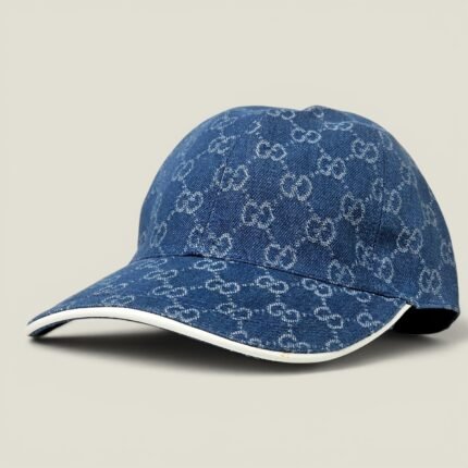 Casquette de Luxe en Denim Gucci – Design Raffiné, Denim Premium et Finition Haut de Gamme